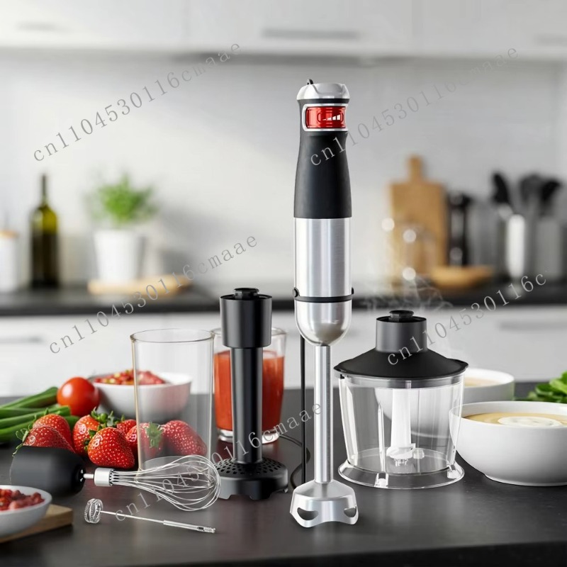Baby Food Hand Blender - 6-in-1 1200W Powerful Hand Blender Set,