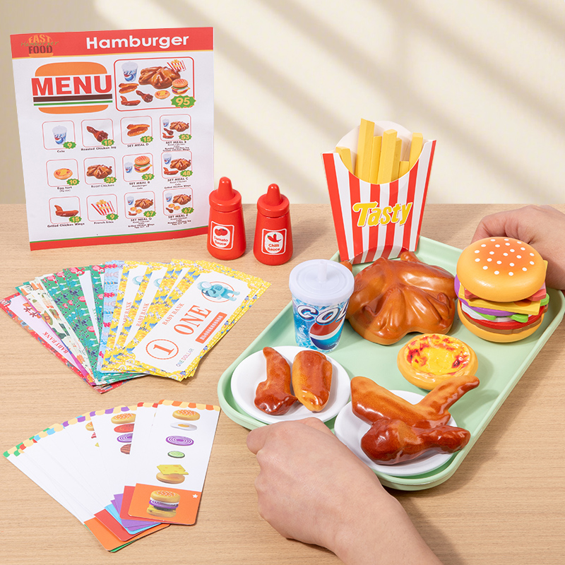 Baby Food Under 1 Year - Wooden Fast Food Kitchen Pretend Play