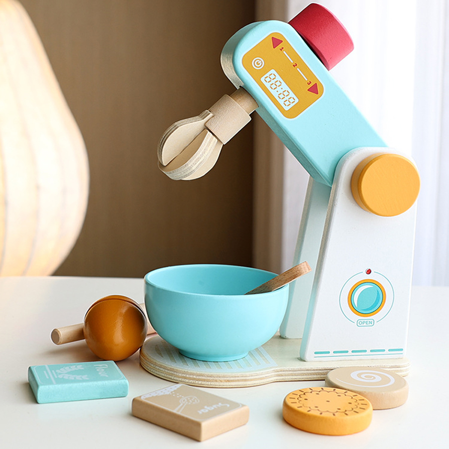 Baby Food Under 1 Year - Wooden Kitchen Pretend Play Toy Simulation