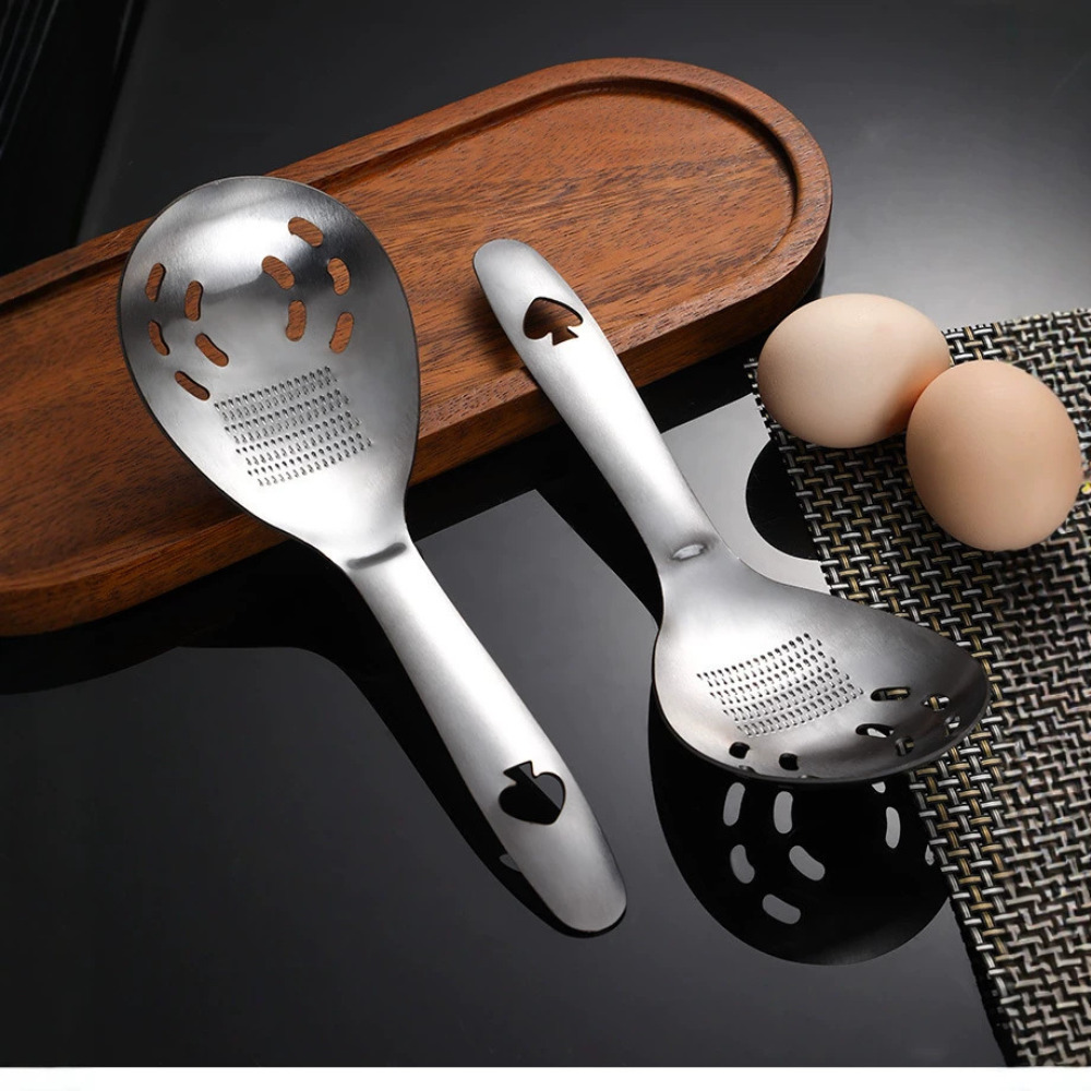 Baby Food Strainer - Stainless Steel Grinding Spoon Multi-functional Mud