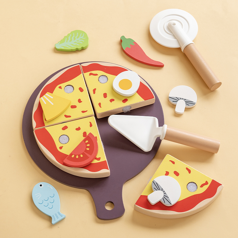 Baby Food Under 1 Year - Kids Pizza Cutting Toy Montessori Pretend