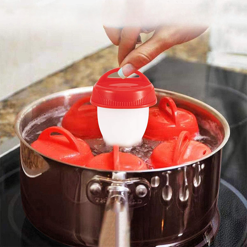 Baby Food Egg - 3/6pcs BPA Free Silicone Egg Boiler