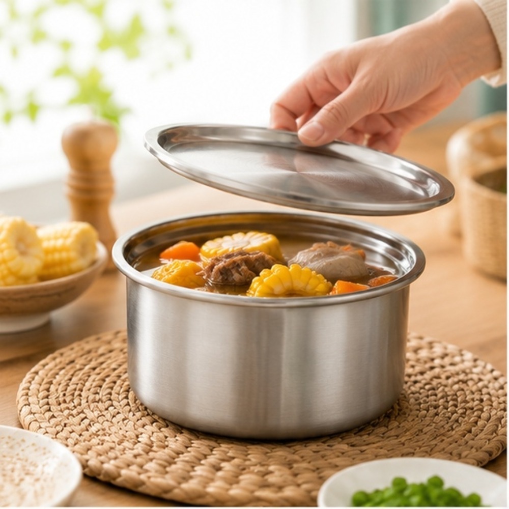 Baby Food Bowl - 304 Stainless Steel Ramekin with Lid