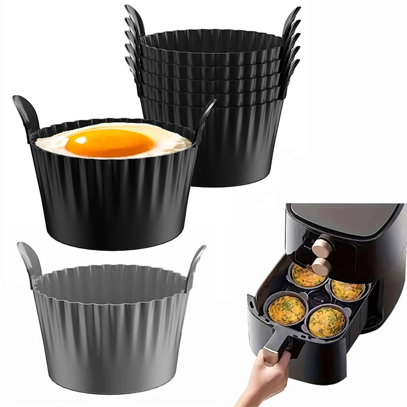 Baby Food Egg - 3/4/6/12Pcs Air Fryer Silicone Egg Poacher
