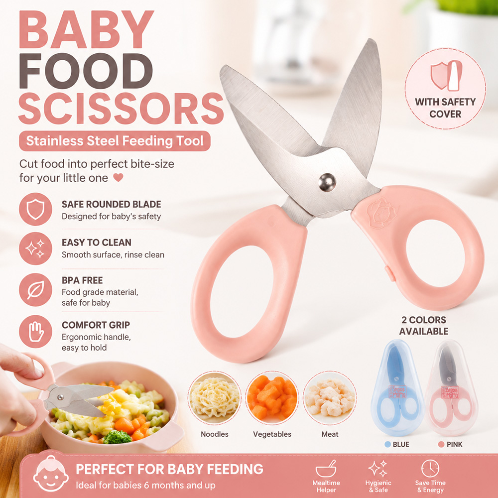 Baby Food Diet - Baby Food Scissors Stainless Steel Baby