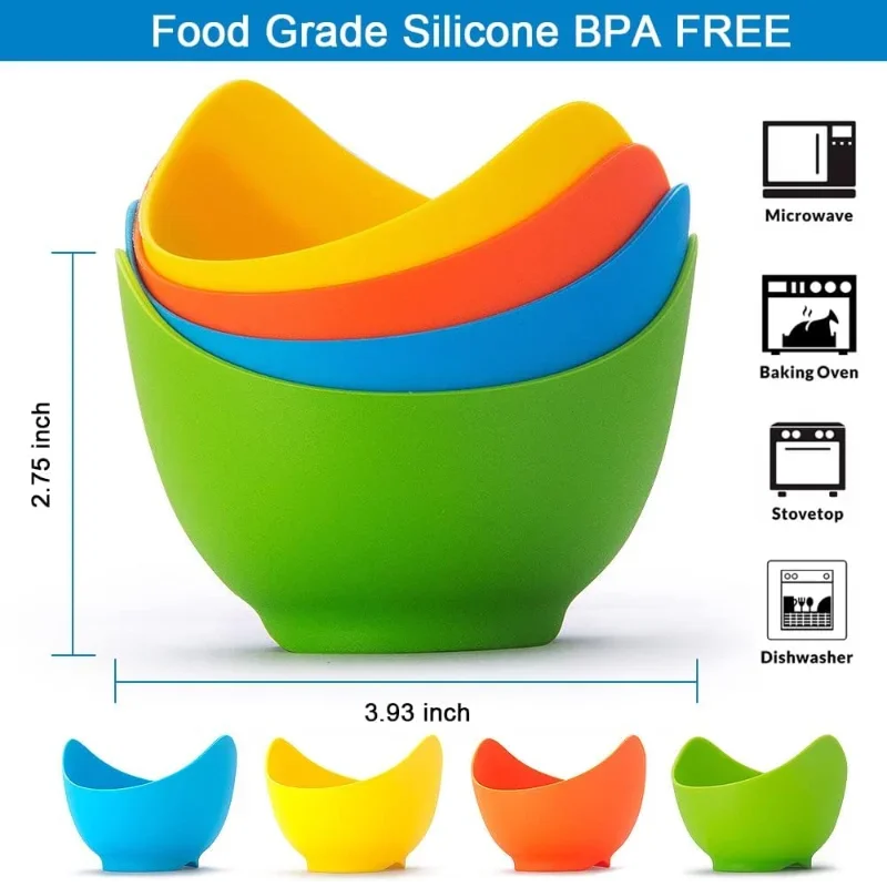 Baby Food Egg - Silicone Egg Liquid Boiling Cup With