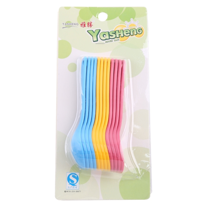 Baby Food Diet - 12Pcs Baby Feeding Spoon Safe Plastic