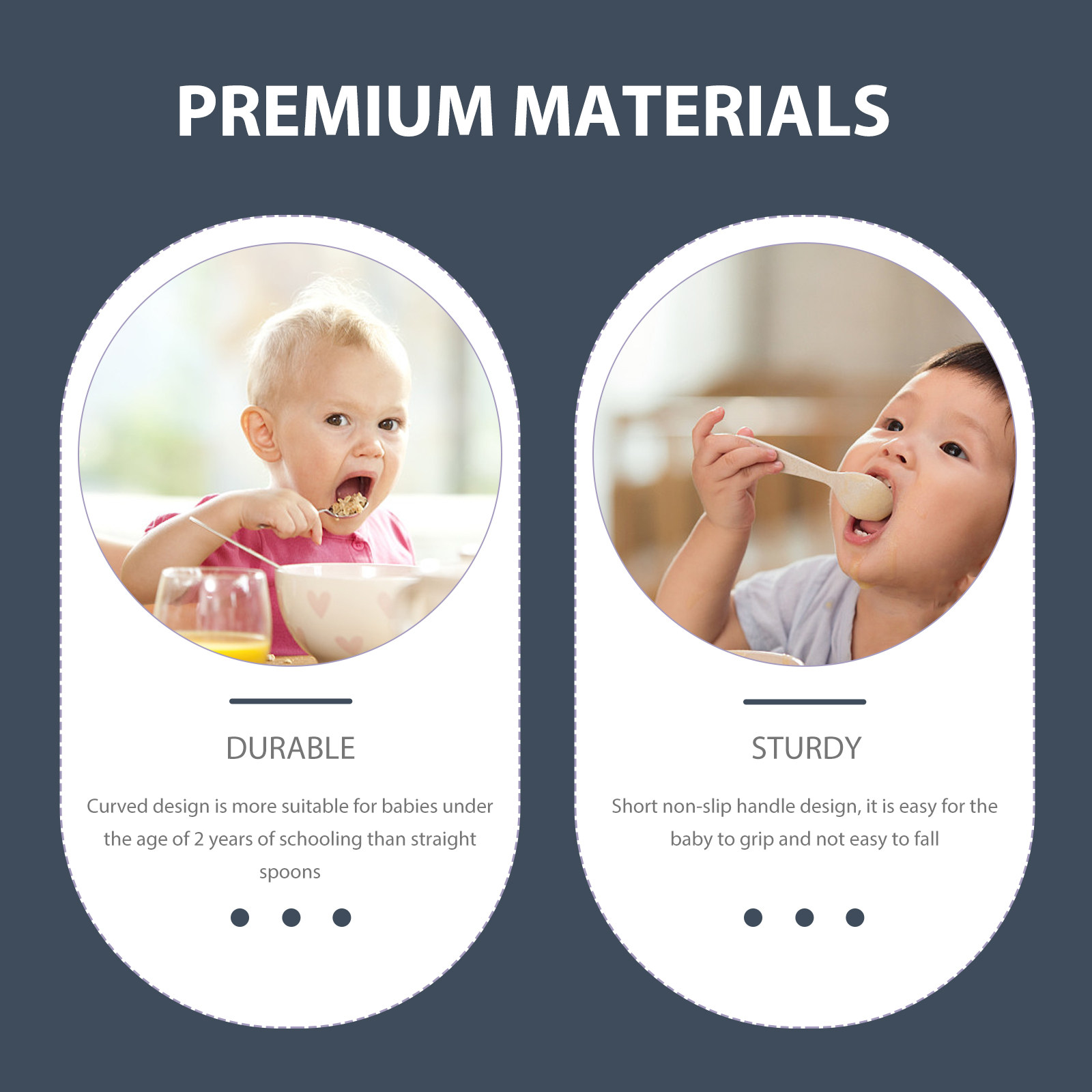 1Set Curved Infant Spoon Fork  - Baby Food Under 1 Year review and price