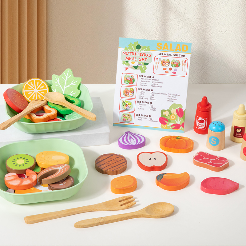 Wooden Simulation Salad Preten - Baby Food Under 1 Year review and price