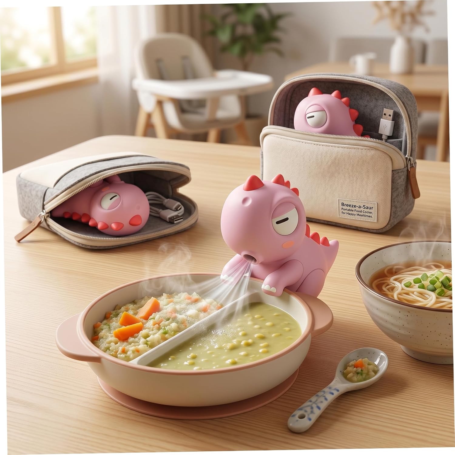 Cute Elephant Mini Fan Baby Fe - Baby Food Bowl review and price