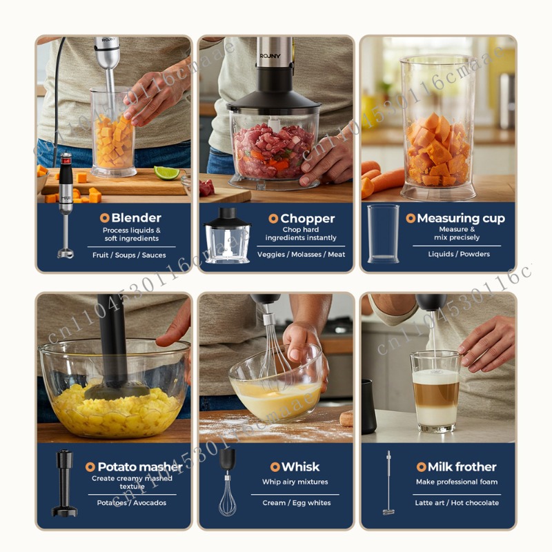 6-in-1  1200W Powerful Hand Bl - Baby Food Hand Blender review and price