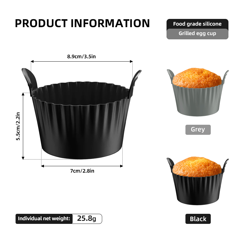 4pcs/6pcs Silicone Egg Cup Poa - Baby Food Egg review and price