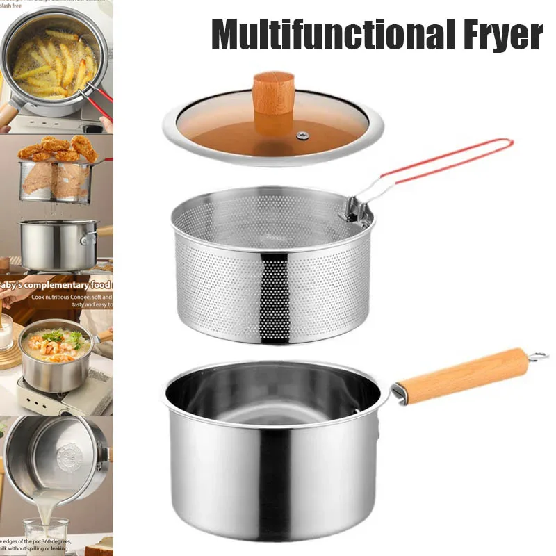 Deep Frying Pot With Strainer  - Baby Food Strainer review and price