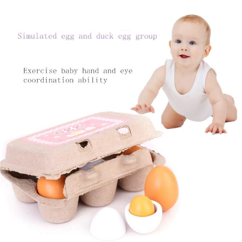 6Pcs Kitchen Wooden Artificial - Baby Food Egg review and price