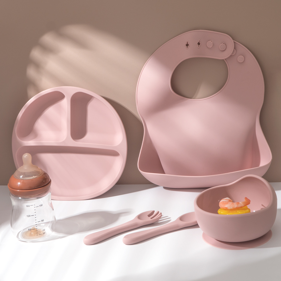 5Pcs Baby Silicone Feeding Set - Baby Food Universe review and price