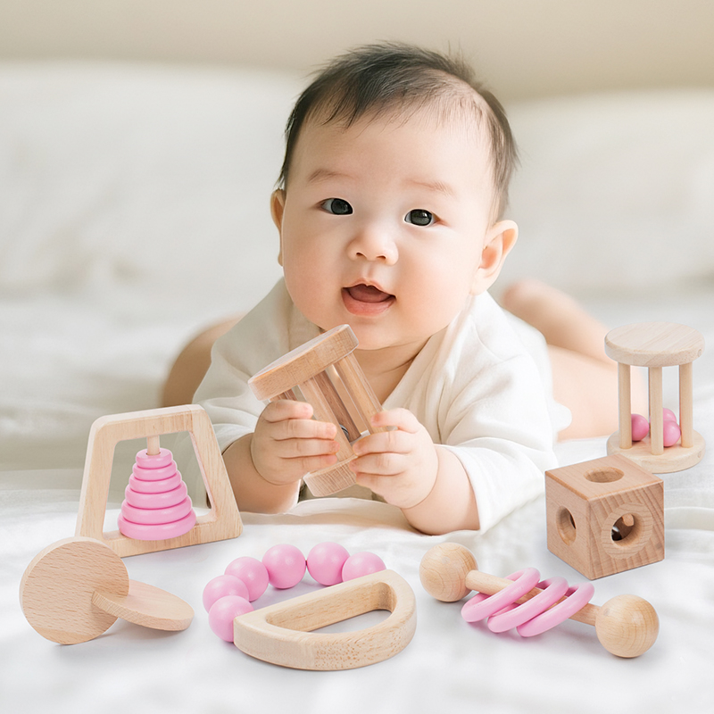Montessori Wooden Toys Colorfu - Baby Food Under 1 Year review and price