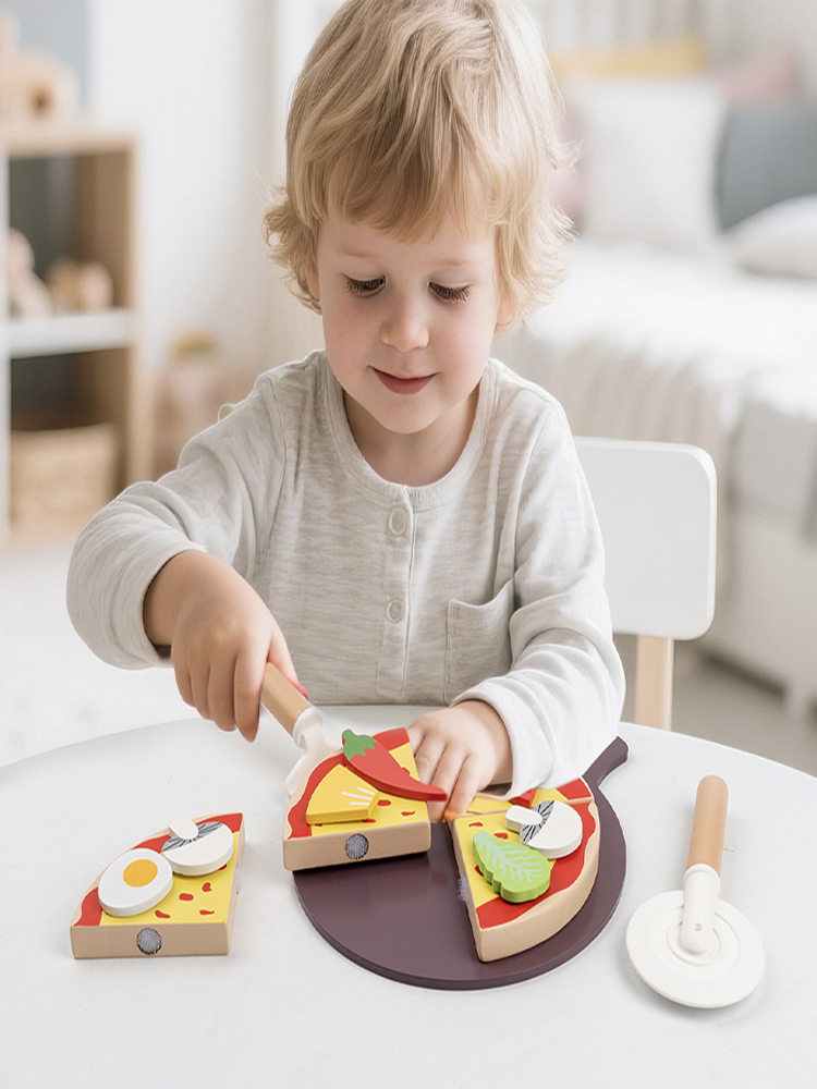 Kids Pizza Cutting Toy Montess - Baby Food Under 1 Year review and price
