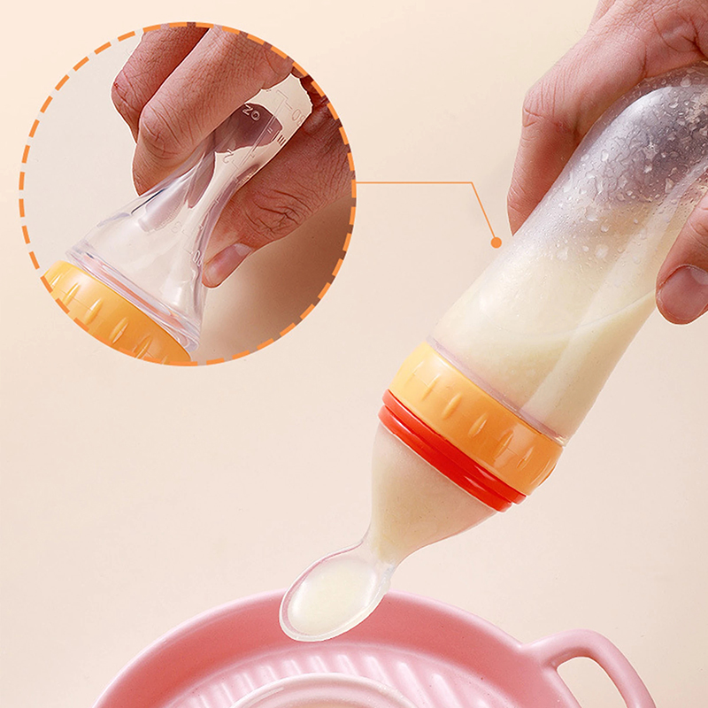 Squeezing Feeding Bottle Silic - Baby Food Diet review and price
