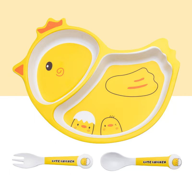 Cute Cartoon Chicken Bamboo Fi - Baby Food Bowl review and price