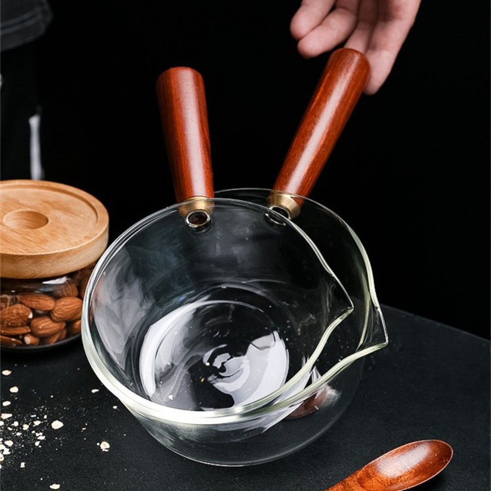 Salad Bowl Wood Handle Glass M - Baby Food Bowl review and price